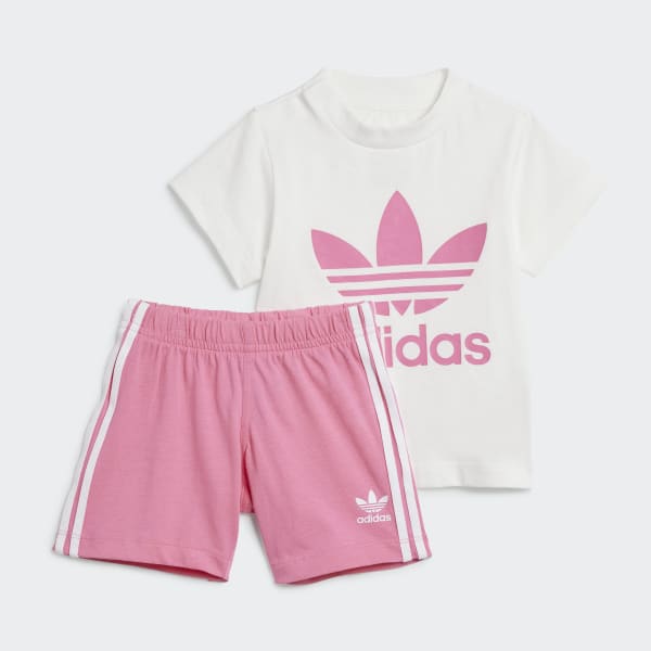Adidas trefoil pink sales