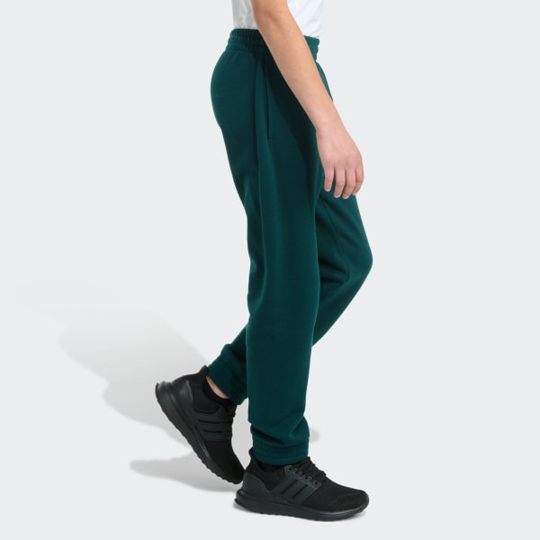 Green Elastic Waistband Essential Big Logo Fleece Jogger

