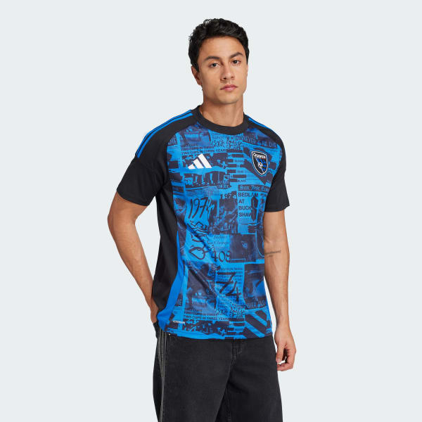 adidas San Jose Earthquakes 25/26 Home Jersey - Black | Free adidas San Jose Earthquakes 25/26 Home Jersey - Black | Free