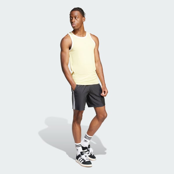 Svart Adicolor 3-Stripes 8-Inch Badeshorts