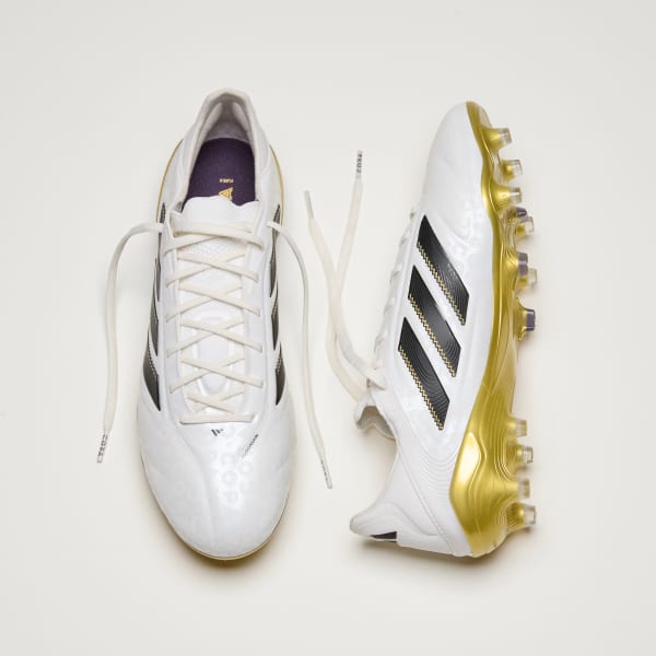 adidas Copa Pure 3 Elite Firm Ground Cleats - White | Free
