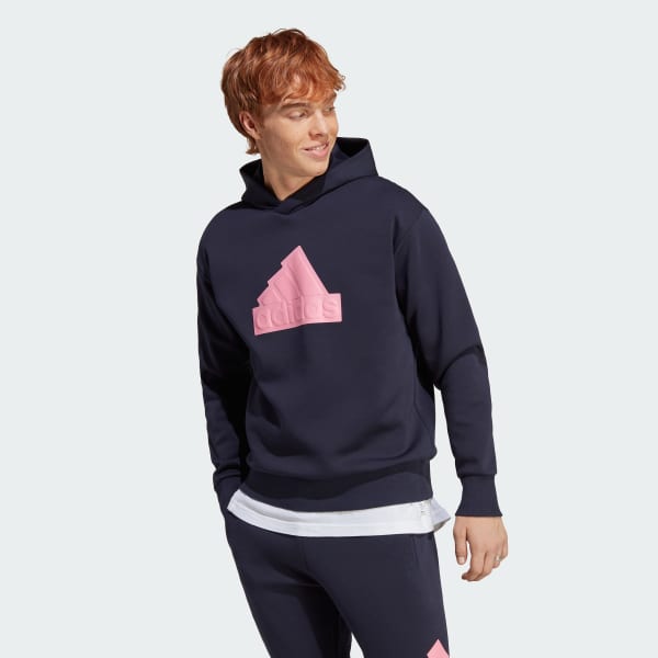 Niebieski Future Icons Badge of Sport Hoodie