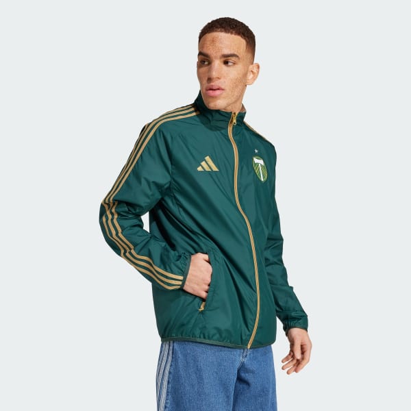 adidas Portland Timbers Reversible Anthem Jacket - Green