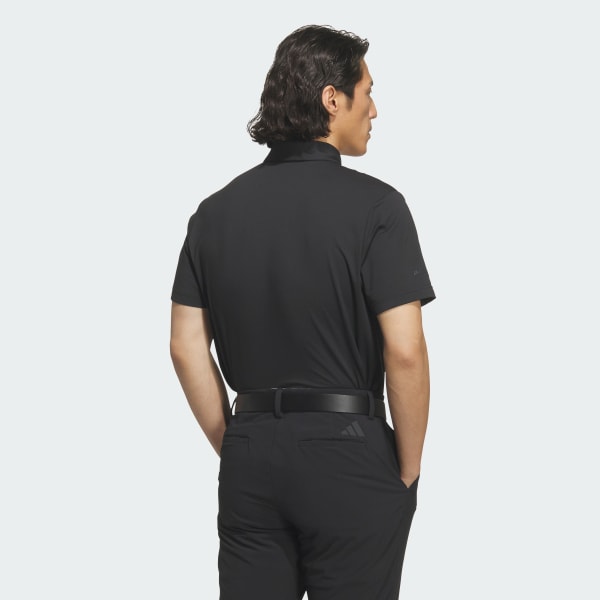 Black PIQUE BUTTON DOWN 숏 슬리브 폴로 셔츠