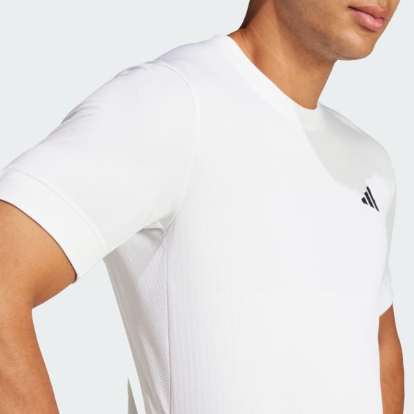 adidas Tennis FreeLift Tee - White | Free Shipping with adidas Tennis FreeLift Tee - White | Free Shipping with