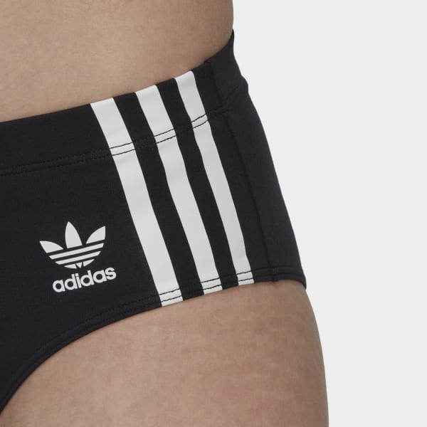 Black Adicolor Comfort Flex Cotton Hipster Briefs HPO38