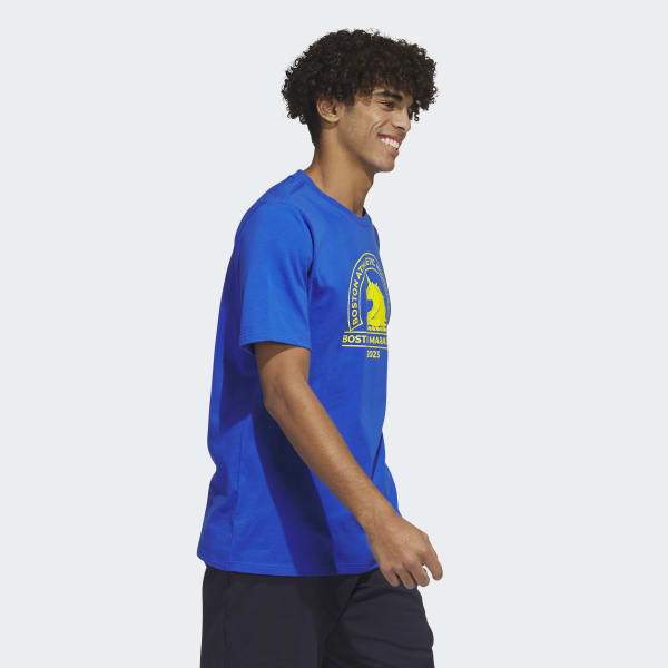 adidas Boston Marathon 2022 Logo Tee in Blue for Men