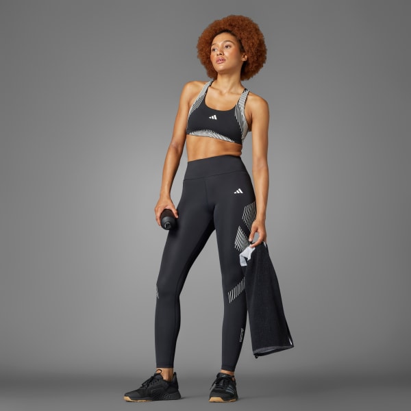 Đen Áo Bra Tập Luyện Medium Support Powerimpact Luxe Pro Series