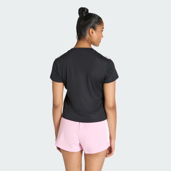 Black Hyperglam 3-Stripes T-Shirt