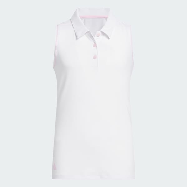 สีขาว เสื้อโปโลแขนกุด Performance สำหรับเด็ก