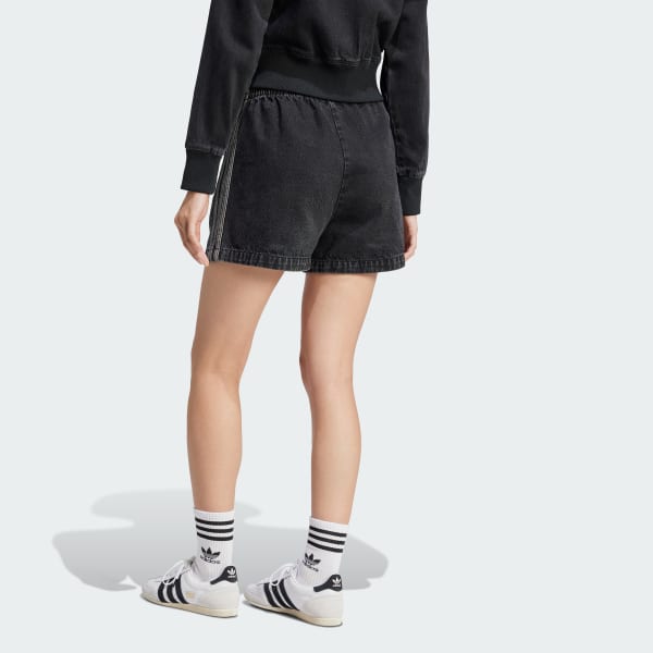 Black Adicolor Denim Firebird Shorts
