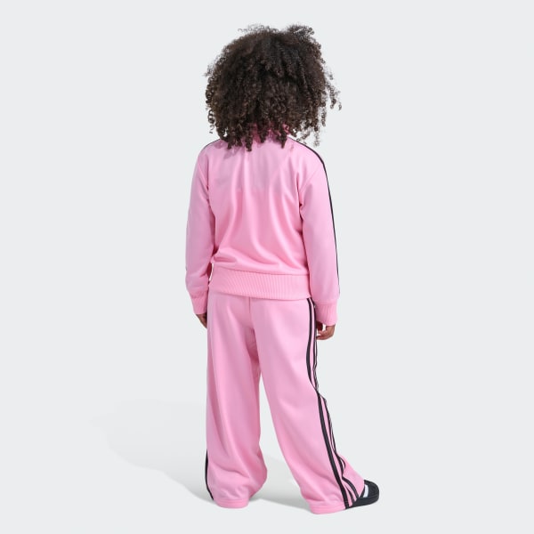 adidas FIREBIRD JKT WIDE LEG PANT SET - Pink | Free Shipping with