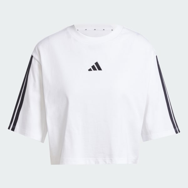 trang Áo Thun Dáng Suông Cotton 3 Sọc Essentials