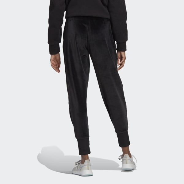Czerń Holidayz Cozy Velour Joggers TB405