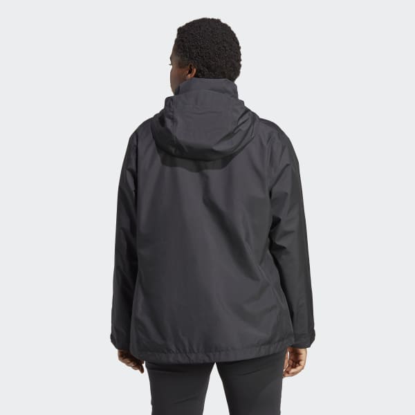 Noir Veste de pluie 2 couches Terrex Multi RAIN.RDY (Grandes tailles)