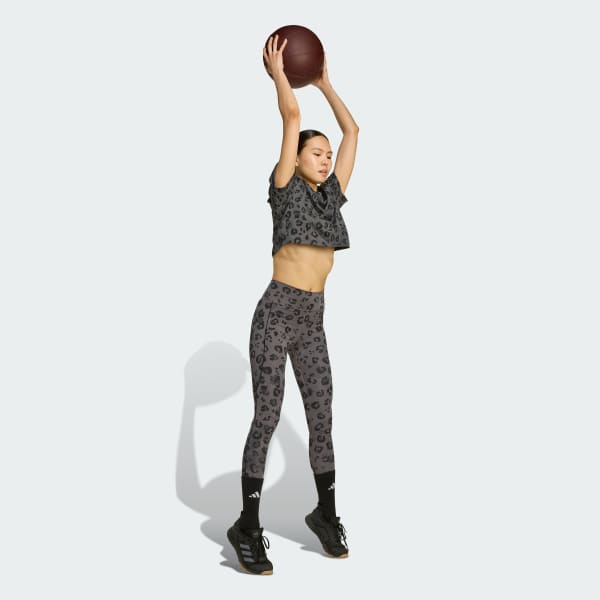 Gri Workout Essentials Print Tişört