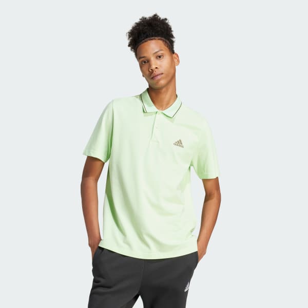 Adidas green 2025 and white shirt