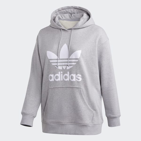 adidas Trefoil Hoodie – Große Größen Grau | adidas Austria adidas Trefoil Hoodie – Große Größen Grau | adidas Austria