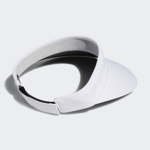White Wide-Brim Tour Visor