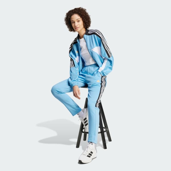 Azul Pants Deportivos Tiro Cut 3 Franjas