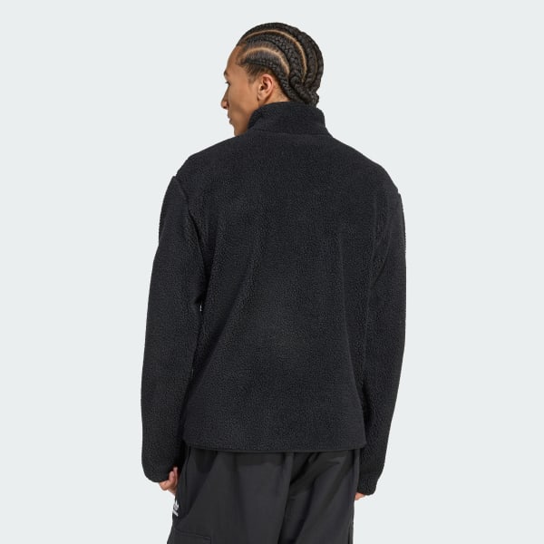 アディダス☆メンズイリジナルTrefoil Essentials Teddy Fleece adidas Trefoil Essentials Teddy Fleece - Black | Free