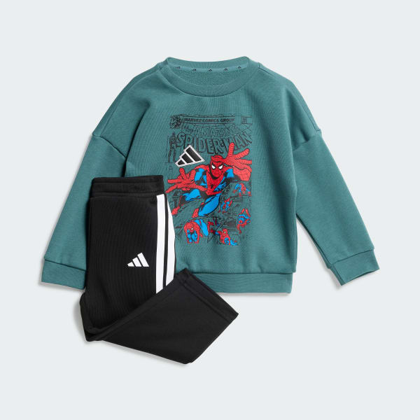 Zielony Zestaw Marvel Spider-Man Jogger Kids