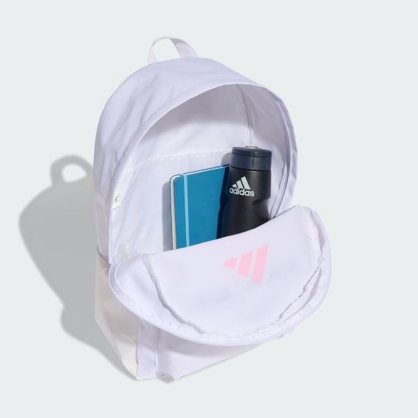 White adidas CLASSIC TAPE LAMINE YAMAL BACKPACK