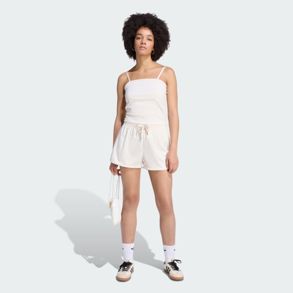 White PEARL JACQUARD SPRINTER SHORTS