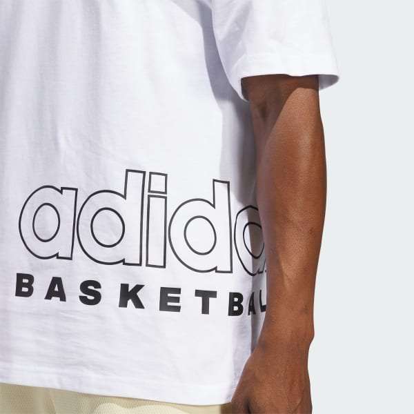 T-shirt Blanc Adidas - Homme