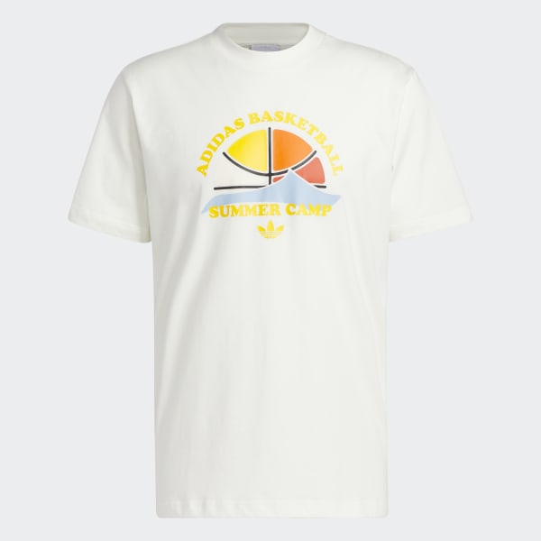 White Basketball Short Sleeve Tee