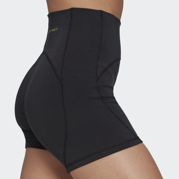 Svart adidas by Stella McCartney TrueStrength Yoga Short Leggings