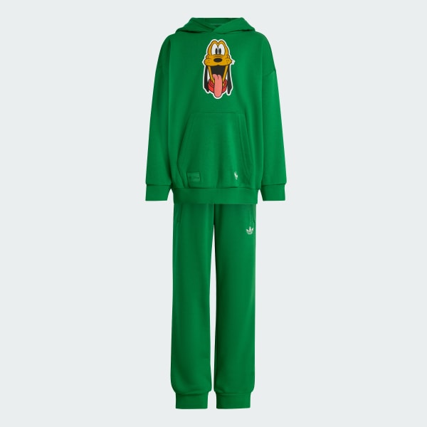 Yesil ADIDAS DISNEY MICKEY MOUSE KAPÜŞONLU EŞOFMAN TAKIMI