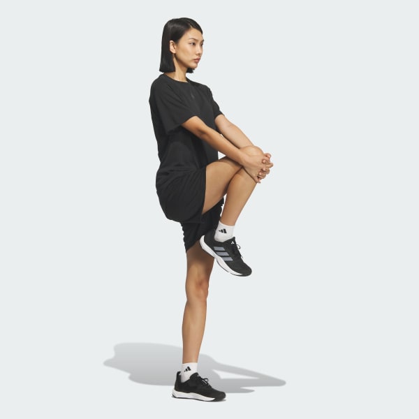 ブラック トレーニング エッセンシャルズ プラス ルーズフィット クールセンサー ミッド レギュラー レングス半袖Tシャツ