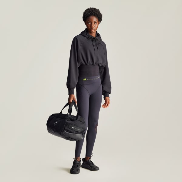 cerná Mikina adidas by Stella McCartney Cropped