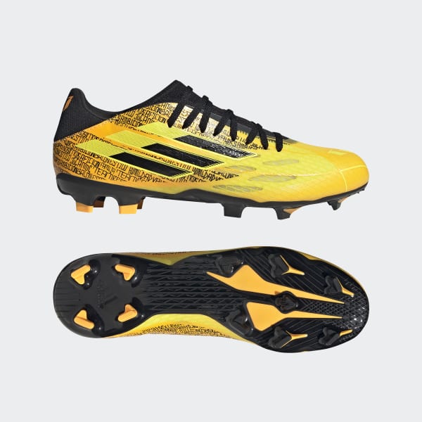Dorado Zapatos de Fútbol X Speedflow Messi.3 Terreno Firme LET33