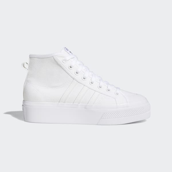 White Nizza Platform Mid Shoes LEJ01