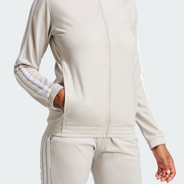 adidas Tricot 3-Stripes Track Jacket - Beige | Free Shipping adidas Tricot 3-Stripes Track Jacket - Beige | Free Shipping