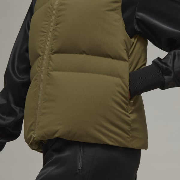 Green Classic Short Puffy Down Vest KO077