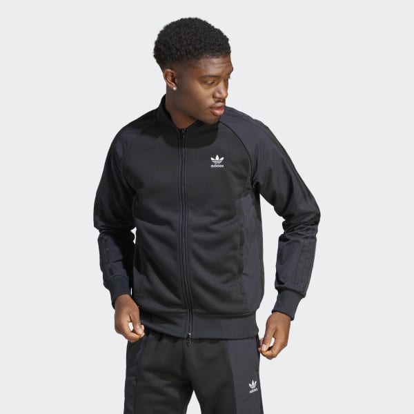 adidas Adicolor Re Pro SST Material Mix Track Jacket Black adidas Thailand