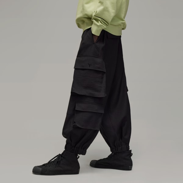 Black Y-3 Sport Uniform Cuffed Cargo Pants