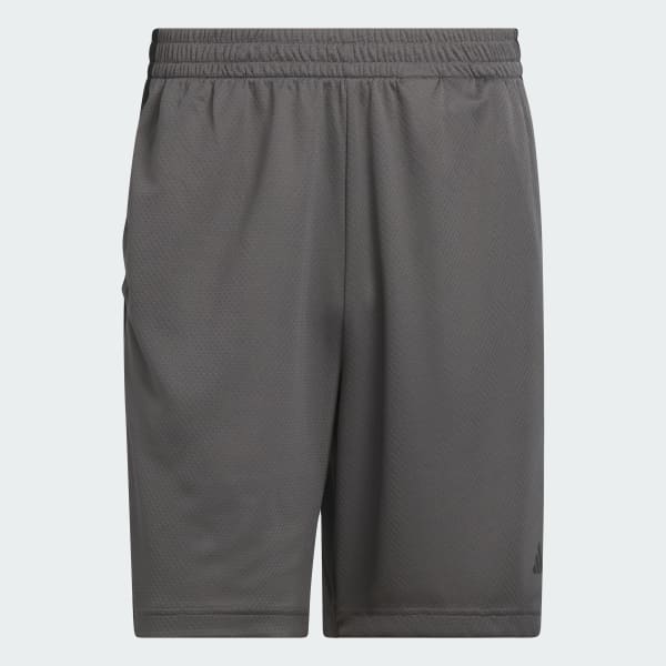 Cinza Shorts Malha adidas Três Listras AEROREADY