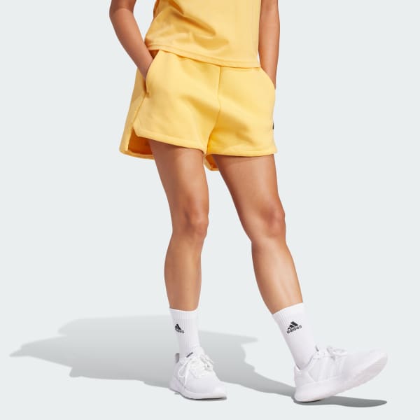 Adidas yellow shorts womens best sale