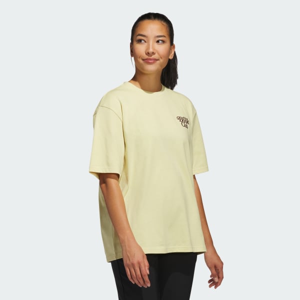 Yellow Golf Book Club Graphic Oversized Tee