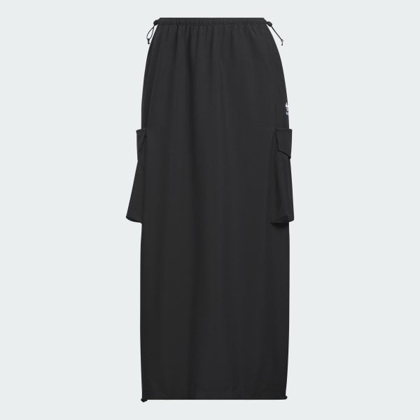 Black Cargo Skirt
