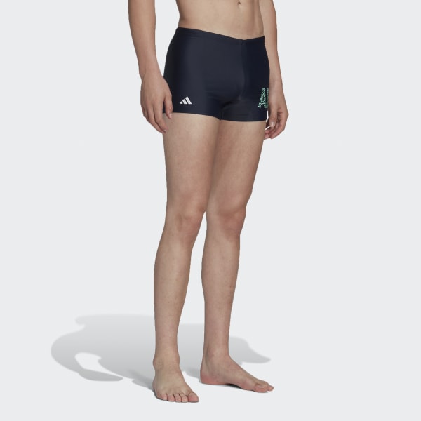 Blauw Wording Zwemboxer
