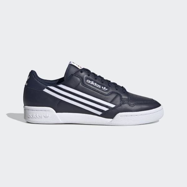 adidas continental 80 blue stripe