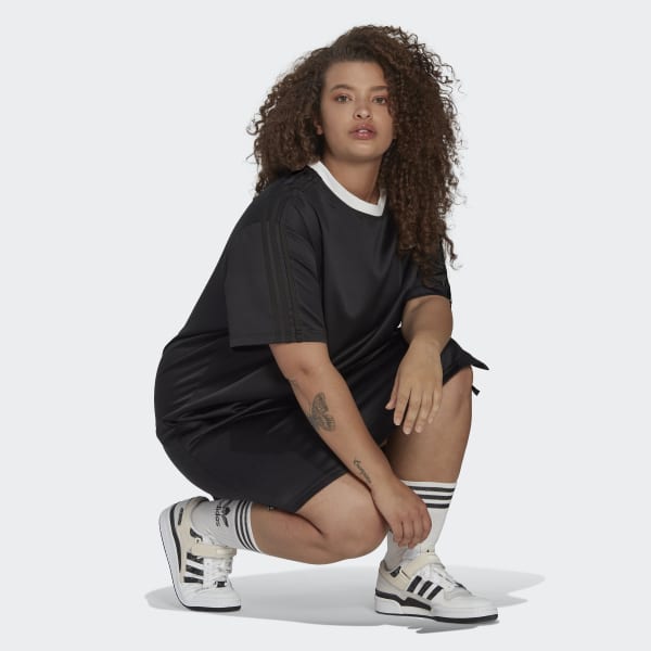 Zwart Always Original Laced T-shirt Jurk (Grote Maat) LE471