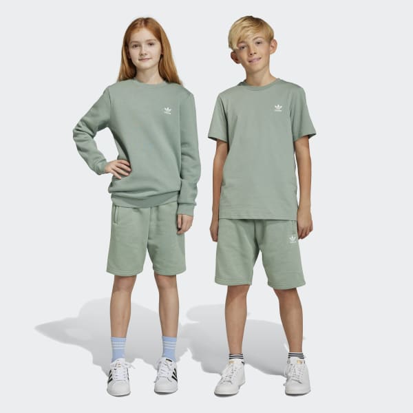 adidas Trefoil Shorts Tee Set - White, Kids' Lifestyle