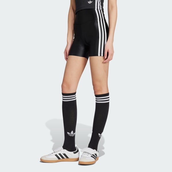 Svart Adicolor 3-Stripes Booty Shorts