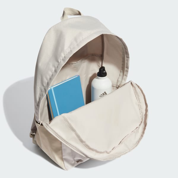 Beige Mochila Classic 3 Barras Logo